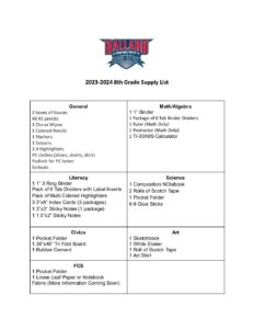 23 24 8th Grade List
