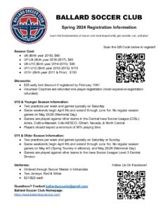 Ballard Soccer Club Registration 1