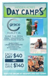 2024 Day Camps Brochure Huxley Single